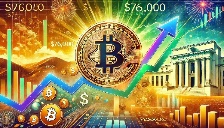 Bitcoin Hits $76,000 All-Time High As Market Reacts To Fed’s Interest Rate Cuts