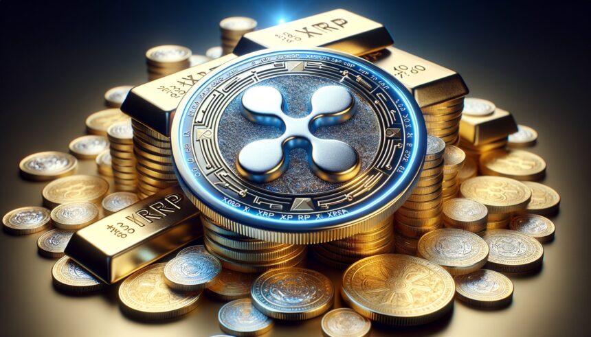 XRP with silver and gold