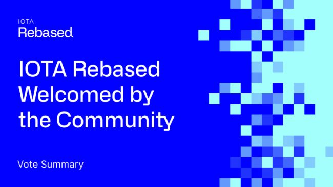 IOTA Rebased Welcomed by the Community