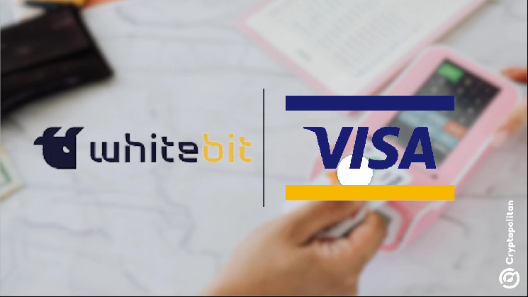 WhiteBit and VISA launch crypto debit card with cashback for all users