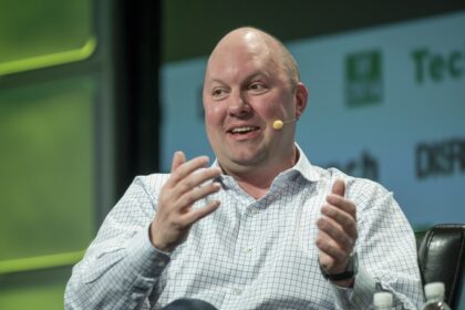 Marc Andreessen, co-founder and general partner of Andreessen Horowitz, speaks during the TechCrunch Disrupt San Francisco 2016 Summit in San Francisco, California, U.S., on Tuesday, Sept. 13, 2016.