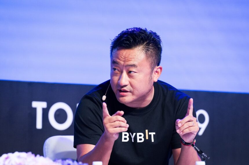 Ben Zhou, chief executive officer of ByBit, during the Token2049 conference in Singapore, on Thursday, Sept. 14, 2023.