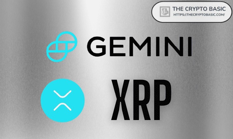 Gemini Confirms Adding XRP to Free Trading Algorithms to Generate Passive Returns