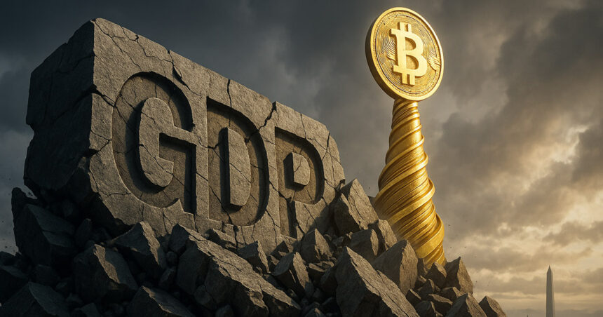 Bitcoin beats falling US GDP growth trend as Q1 data risks stagflationary economy
