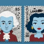 a new collection of NFT stamps inspired by Mozart and Hedy Lamarr