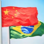 China Brazil BRICS countries flags