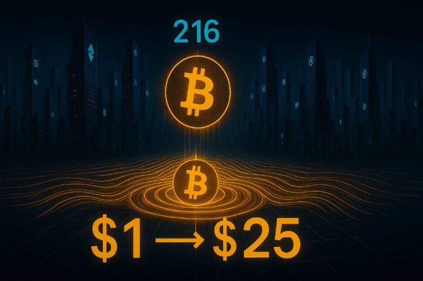 216 entities control 30% of BTC