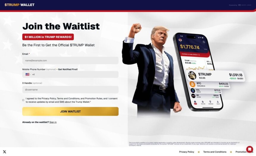 Trump Wallet and Trading Application