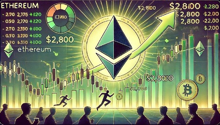 Ethereum Consolidates Below $2,800 – Bulls Need This Level To Trigger Next Leg Up