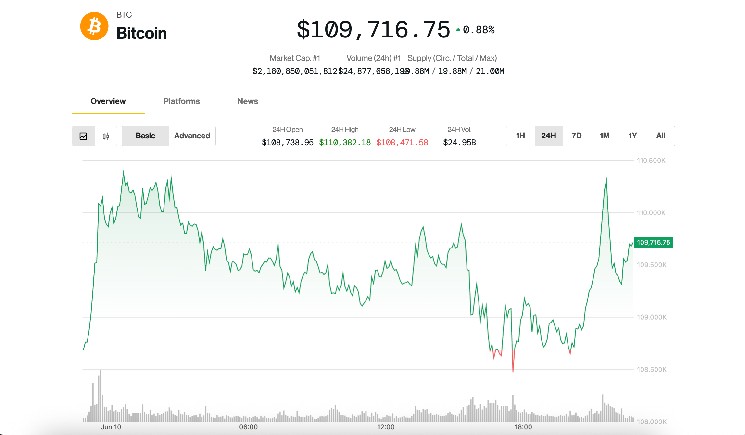 Bitcoin Rises to $110K as Altcoins Rally; Traders Skeptical of Breakout