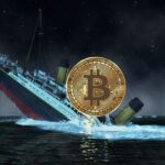 bitcoin btc crash sinking fall dip underwater titanic