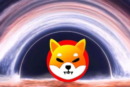 Shiba Inu rainbow moon space