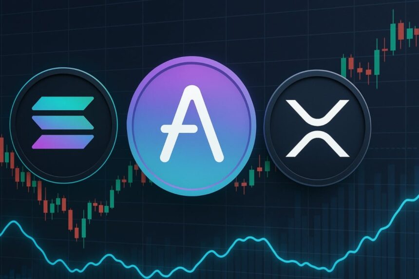 Price analysis of Solana, Aave, and XRP