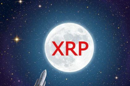 XRP Ripple Moon Space Rocket