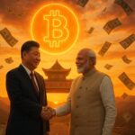 Xi Jinping and Narendra Modi shaking hands