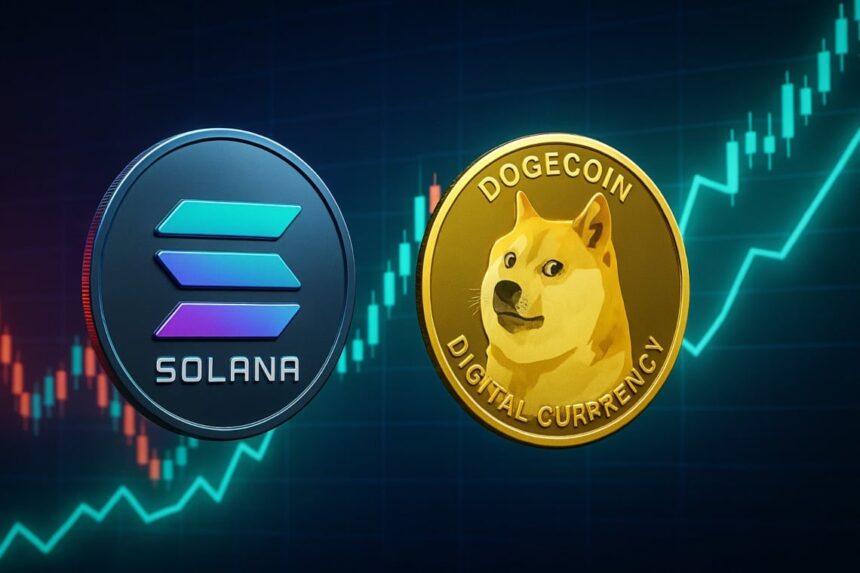 Crypto market: Solana and Dogecoin a bit behind