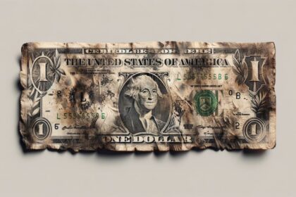 a dirty US Dollar Bill