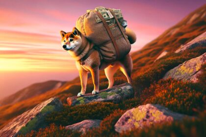 Shiba Inu carrying money
