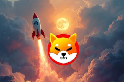 Shiba Inu Rocket Moon Space