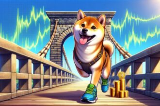 Shib running Hoichi bridge