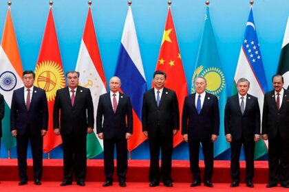 sco brics summit leaders flags countries us dollar