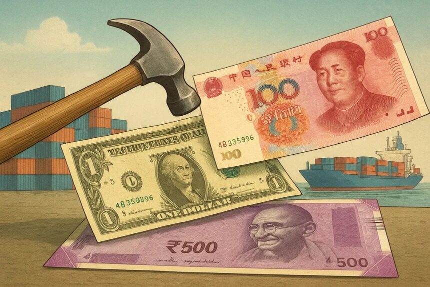 President Trump sitting at desk in Oval Office