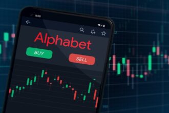 Tesla logo displayed on smartphone screen