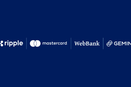 Wall Street bull merging with blockchain network and S&P tokenized index visualization