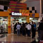 Gamestop shop with clients