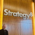 Chevron logo with stock market