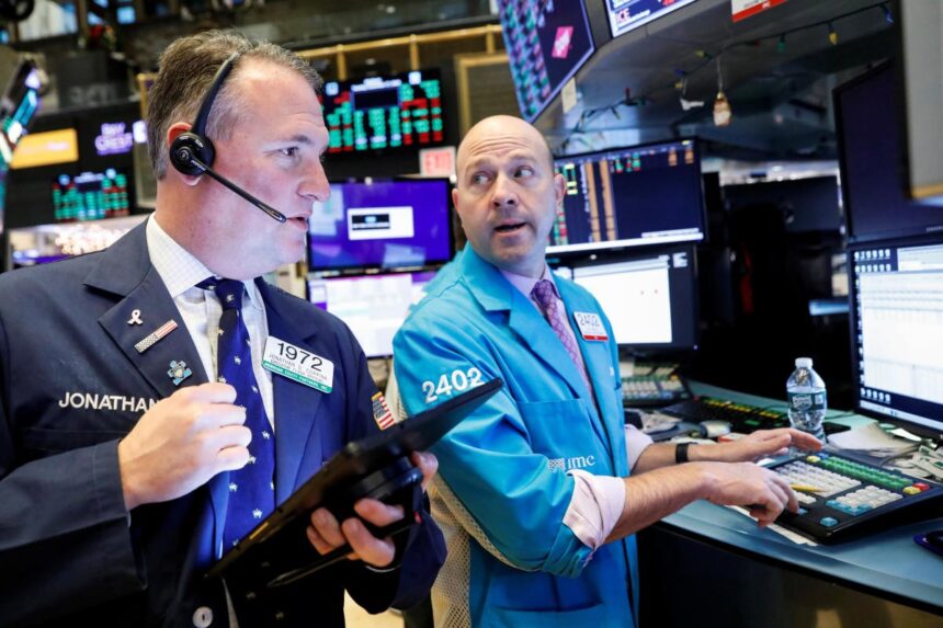 US stock market wall street