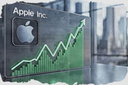 apple stock rising green breakout surges