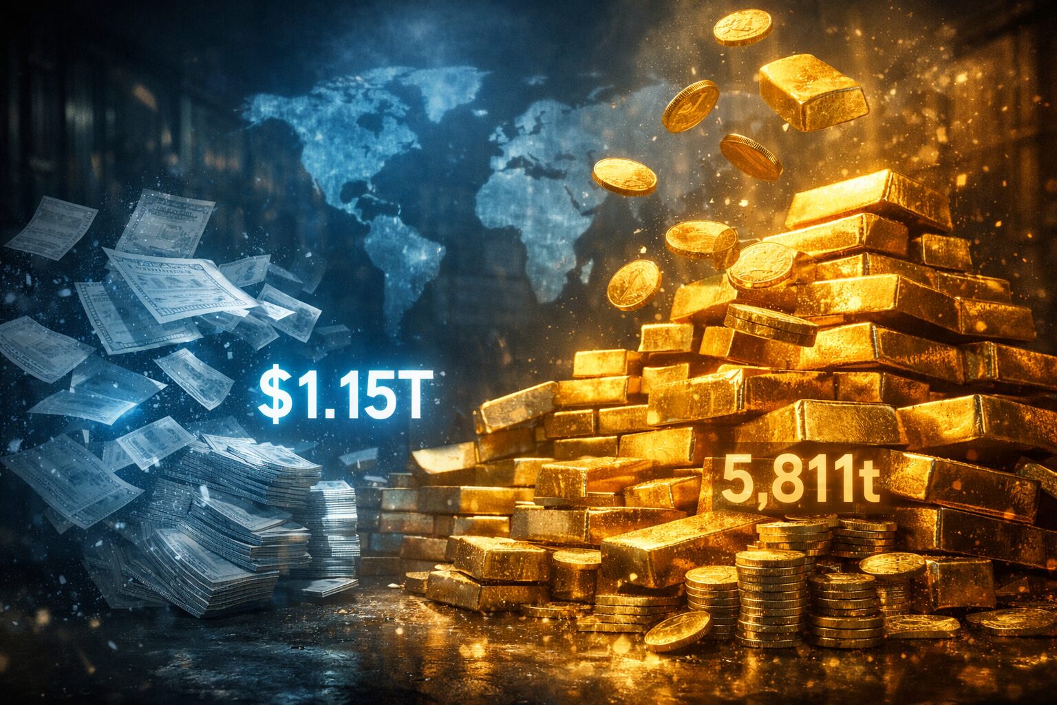 BRICS Gold Will Soon Overtake Treasury Holdings