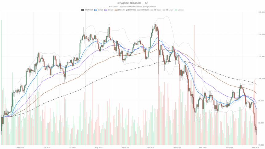 Panic and forced selling hit Bitcoin price today as first signs of exhaustion emerge