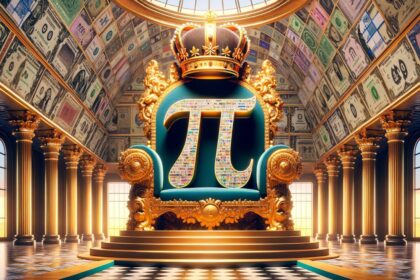 PI COIN WEARING A CROWN