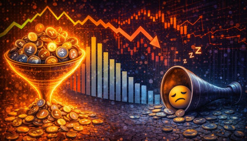 From FOMO to Apathy: Altcoin Volumes Reflect Deepening Market Fatigue