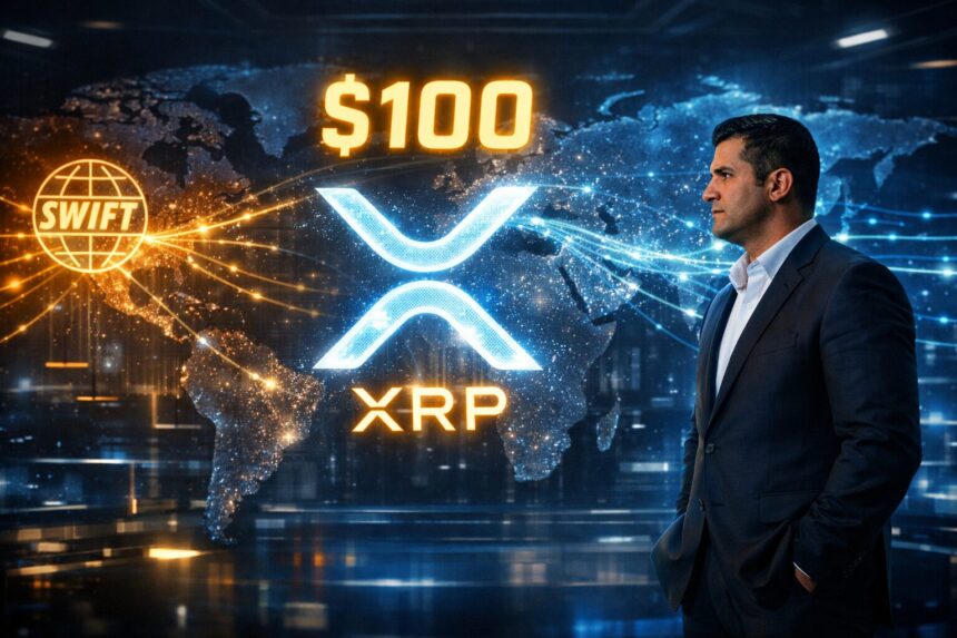 Bet-David Sees $100 for XRP on 5% SWIFT Share