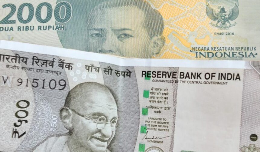 indonesia rupiah india rupee currency