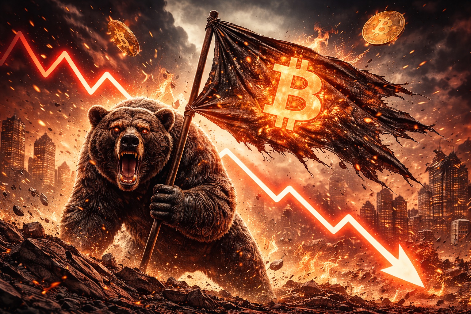Bitcoin Bearish Flag Is Still In Play, So Price Could Crash Again