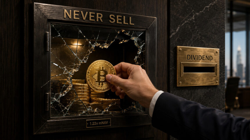 The “never sell” Bitcoin treasury trade is seriously starting to crack
