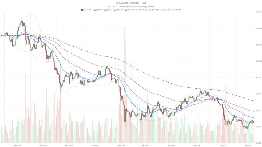 Bitcoin Price Today at $62K With Fear at 20 — Is $58K Next?