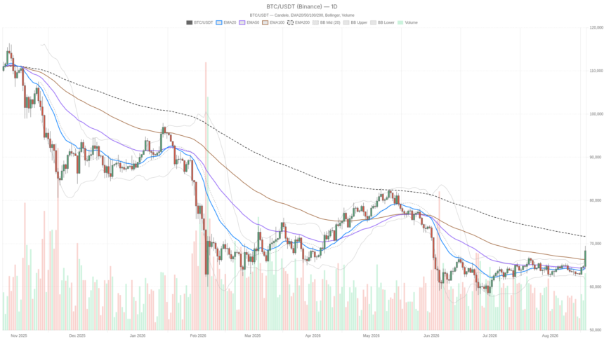 Bitcoin Price Tops $68,300 as Whales Add $2.9 Billion in 60 Days