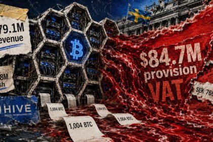 HIVE’s $84.7 million Swedish tax provision eclipsed revenue even as Bitcoin output hit a record