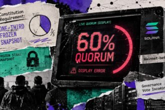 Solana’s first governance vote nears with a live 60% quorum display error