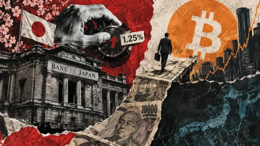 Bitcoin rallies after BOJ’s 1.25% hike, but the real yen-carry test starts next week