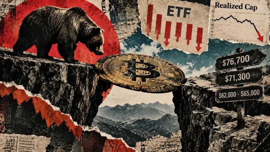 Bitcoin’s Realized Cap contracts for the first time in a month as BTC price faces a $71,300 risk