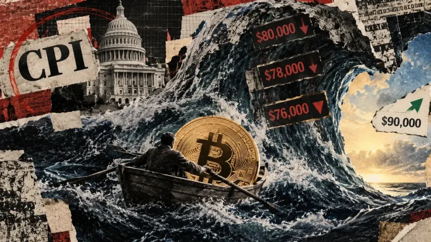 Bitcoin options price a quiet CPI week while shorts cluster at $76,000–$80,000