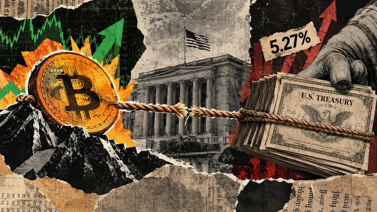 Bitcoin price has risen 84% since January 2024 while Treasury yields climbed
