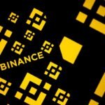In this photo illustration, 'Binance' logo is displayed on a screen in Ankara.