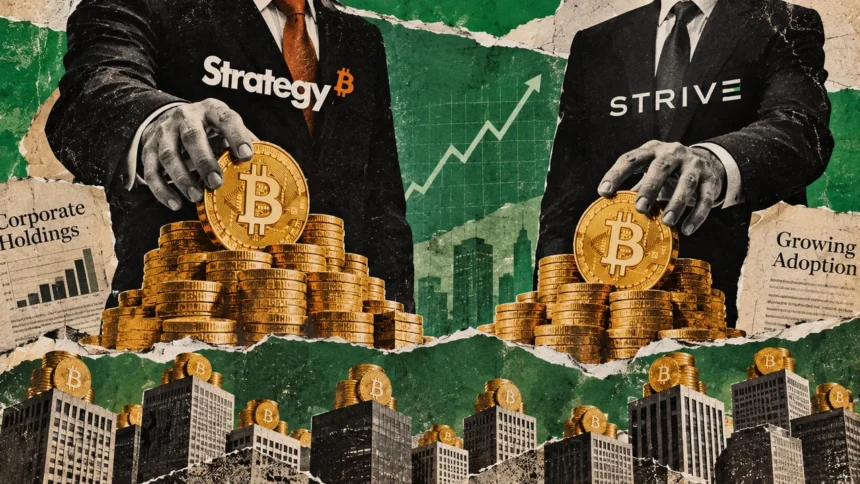 Two firms control corporate Bitcoin buys, even as business adoption broadens